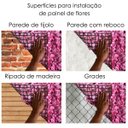 Ver imagem 6 de 21 Painel de Flores Artificiais 60x40 Ideal para Decorar Paredes de Sala e Festa