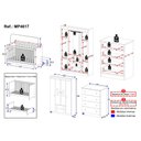 Ver imagem 4 de Quarto de Bebê Completo com Berço Americano 3 em 1 Pirulito Multimóveis Mp4617 Branco/off White