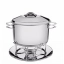 Ver imagem 1 de Rechaud Inox Fundo Triplo com Fogareiro 6,1L Tramontina