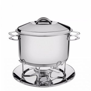 Rechaud Inox Fundo Triplo com Fogareiro 6,1L Tramontina