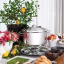 Ver imagem 2 de Rechaud Inox Fundo Triplo com Fogareiro 6,1L Tramontina