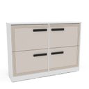Ver imagem 2 de Sapateira para Quarto 24 Pares Valência Bege/Creme/Branco