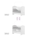 Ver imagem 4 de Quarto de Bebê com Berço Minicama e Cômoda Bala de Menta sem Porta 5 Gavetas MDF-MDP 132,7cm