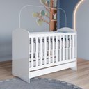 Ver mais imagens de Quarto de Bebê com Berço Minicama e Cômoda Bala de Menta sem Porta 5 Gavetas MDF-MDP 132,7cm