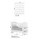 Ver imagem 5 de Quarto de Bebê com Berço Minicama e Cômoda Bala de Menta sem Porta 5 Gavetas MDF-MDP 132,7cm