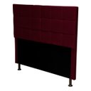 Ver imagem 2 de Cabeceira Cama Box King Size Londres 1,90 Suede Bordo Navega Móveis