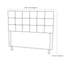 Ver imagem 4 de Cabeceira Cama Box King Size Londres 1,90 Suede Bordo Navega Móveis