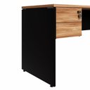 Ver imagem 3 de Gaveteiro Organizador 33cm X 42,5cm 2 Gavetas Escritório F5 Cor:nogal com Preto