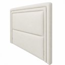 Ver imagem 4 de Cabeceira para Cama Box Queen 184cm Phili Lisa Facto Off White - Sallar Home