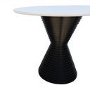 Ver imagem 3 de Mesa de Jantar Apollo Tampo Redondo Ø100 Preto/Branco