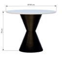 Ver imagem 2 de Mesa de Jantar Apollo Tampo Redondo Ø100 Preto/Branco