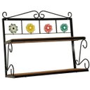 Ver imagem 4 de Prateleira 2 Andares de Madeira e Ferro Uai Artesanatos Rustico Artesanal