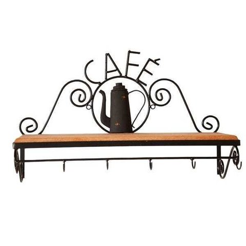 Porta Café Rustico Ferro e Madeira Uai Artesanatos Artesanal