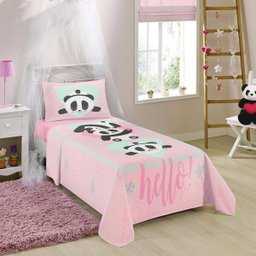 jogo de cama urso panda 100% algodão 150 fios 3 peças lepper - 1 jogo de cama urso panda 100% algodão 150 fios 3 peças lepper - 1
