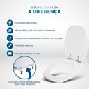 Ver imagem 3 de Assento Sanitário Monte Carlo Rosa Floral para Vaso Deca