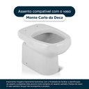 Ver imagem 4 de Assento Sanitário Monte Carlo Rosa Floral para Vaso Deca