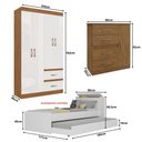 Ver imagem 3 de Casa Completa Mobiliada Armário Cozinha/sala Estar/quarto Solteiro Multimóveis Cr60001 Bc/nog/off