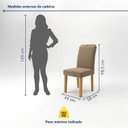 Ver imagem 3 de Conjunto 6 Cadeiras para Sala de Jantar Lyra