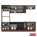 Ver imagem 6 de Cozinha Completa Vicenza Armário e Balcão Preto Madesa