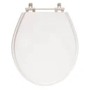 Ver imagem 1 de Assento Sanitário Poliéster Ravena Branco para vaso Deca 1.6gpf 6lpf