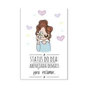 Placa Decorativa Frase Abençoada Demais