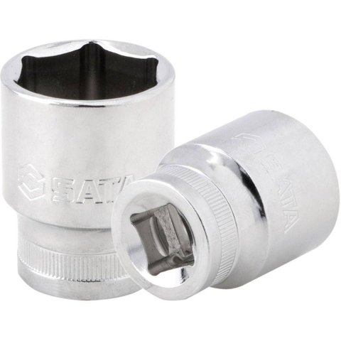 Sata ST13313SC Soquete Sextavado Encaixe 1-2 x 22 mm Aço Cromo Vanádio Cromado