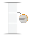 Ver imagem 2 de Painel Biombo Divisória Ambiente Decorativo Liso 70x245,00:Branco