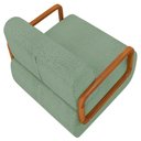 Ver imagem 7 de Poltrona Decorativa Orgânica para Sala Kit 2 Belarus K04 Bouclê Oliva - Mpozenato