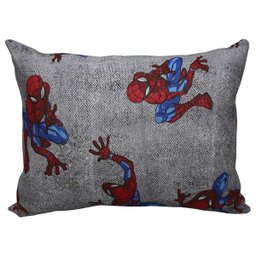 Fronha Portallar Malha Estampada Disney Marvel Spider Wall 48cmx68cm Cinza - 1
