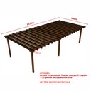 Ver imagem 4 de Kit Policarbonato Bronze 4mm 12,00m X 3,00m - Perfis Naturais