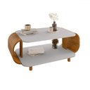 Ver imagem 2 de Mesa de Centro Alpine Off White/naturalle - Pnr Móveis