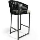 Ver mais imagens de Kit 05 Banqueta Para Área Gourmet Cozinha Varanda Corda Náutica Sunset D04 Preto - Lyam Decor