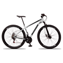 Ver imagem 1 de Bicicleta Aro 29 Suspensão Dianteira Bike Aço 21 Marchas Freio a Disco:branco