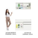 Ver mais imagens de Kit área De Serviço 120cm Com Armário E Balcão Branco Mades