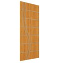 Ver imagem 1 de Porta de Madeira Frisada U.v 210cm X 80cm:cerejeira