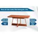 Ver imagem 3 de Sala de Jantar Completa Átria 1592 Aço C/ Tampo Madeirado 160x90cm e 6 Cadeiras Lira Rose/freijo/
