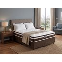 Ver imagem 3 de Cama Box Casal Suede Marrom + Colchão Atenas Molas Ensacadas - Comfort Prime