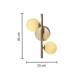 Arandela Louise 2xg9 2 Lampada Sl-5874/w2 Gd - 3
