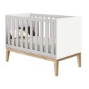 Ver imagem 2 de Berço Americano Mini Cama Branco Fosco Classic Madeira Natural