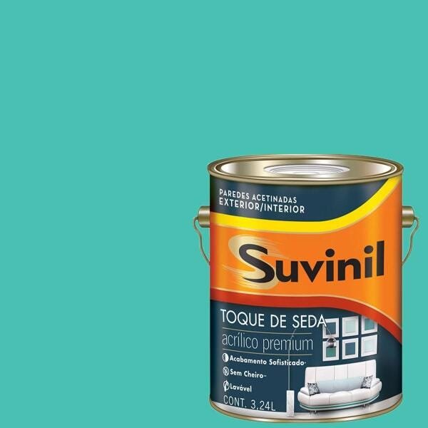 Tinta Acrílica Acetinada Suvinil Verde-nostalgia 3,6lts - 1