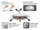 Ver imagem 4 de Ralo Redondo Embutido Click Inteligente em Aço Inox Polido 15cm