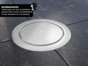 Ver imagem 2 de Ralo Redondo Embutido Click Inteligente em Aço Inox Polido 15cm