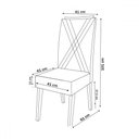 Ver imagem 3 de Mesa de Jantar 8 Lugares Barth com Vidro Mel/perola/off White - Viero Móveis