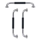 Ver imagem 1 de Barra de Apoio Inox 40cm Suporte Antiderrapante Idoso Gestante Kit 3 Unidades Criança Cadeirante Ban