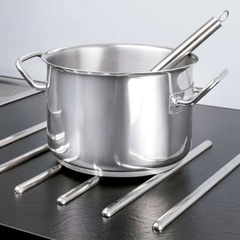 Barra Protetora para Tampos 06 Peças 450x13x07mm Cromada Hafele 01 kit