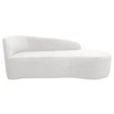 Ver imagem 3 de Kit Sofá Curvo França 160cm Ld. e 2 Poltronas Luiza Max Conforto, Bouclé Branco