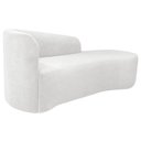 Ver imagem 4 de Kit Sofá Curvo França 160cm Ld. e 2 Poltronas Luiza Max Conforto, Bouclé Branco