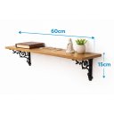 Ver imagem 5 de Prateleira Decorativa Estilo Industrial Colonial para Sala Quarto Cantinho do Café e Oração