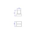Ver imagem 2 de Acabamento Registro Polo Pressao 3/4 com Mvr Gold - Deca Deca Metais