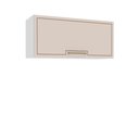Ver imagem 4 de Armário Aéreo 1 Porta Basculante Amara Branco Creme Politorno Móveis